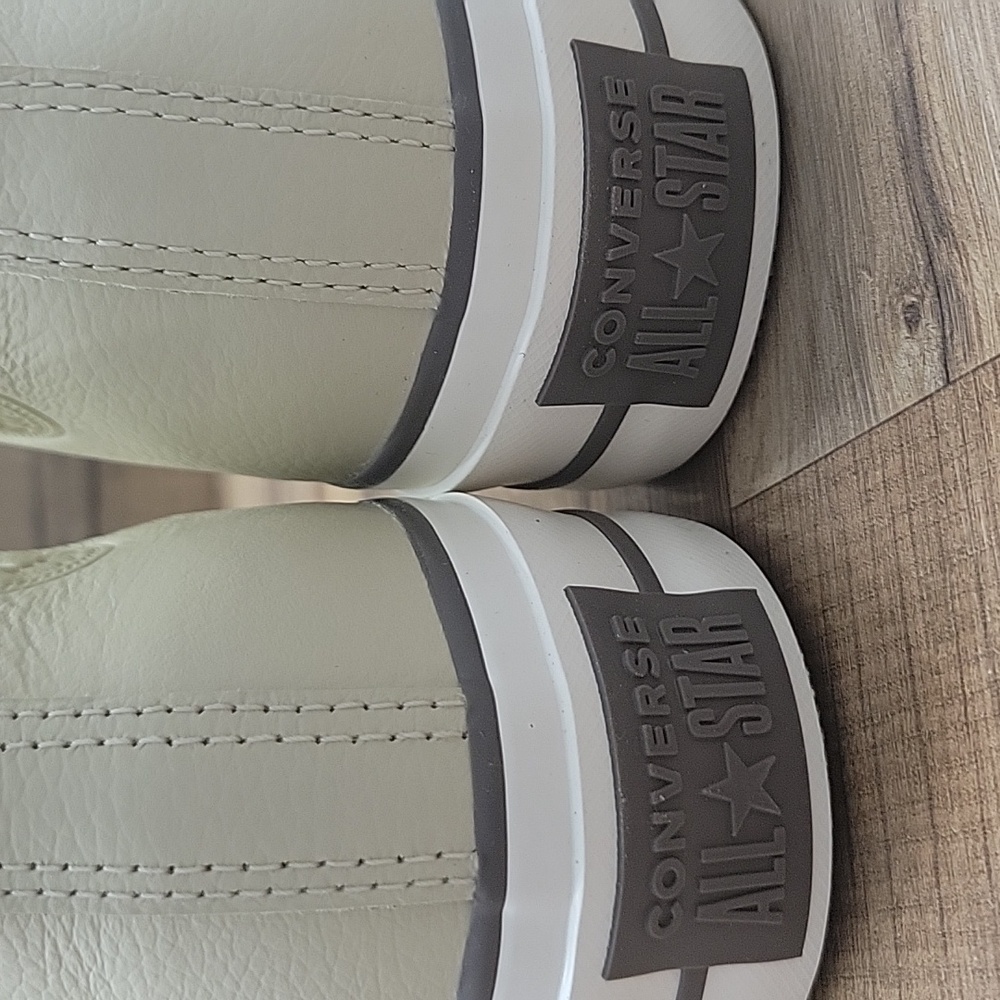 Converse Women's Off-White High-Top Sneakers - Picture 7 of 14